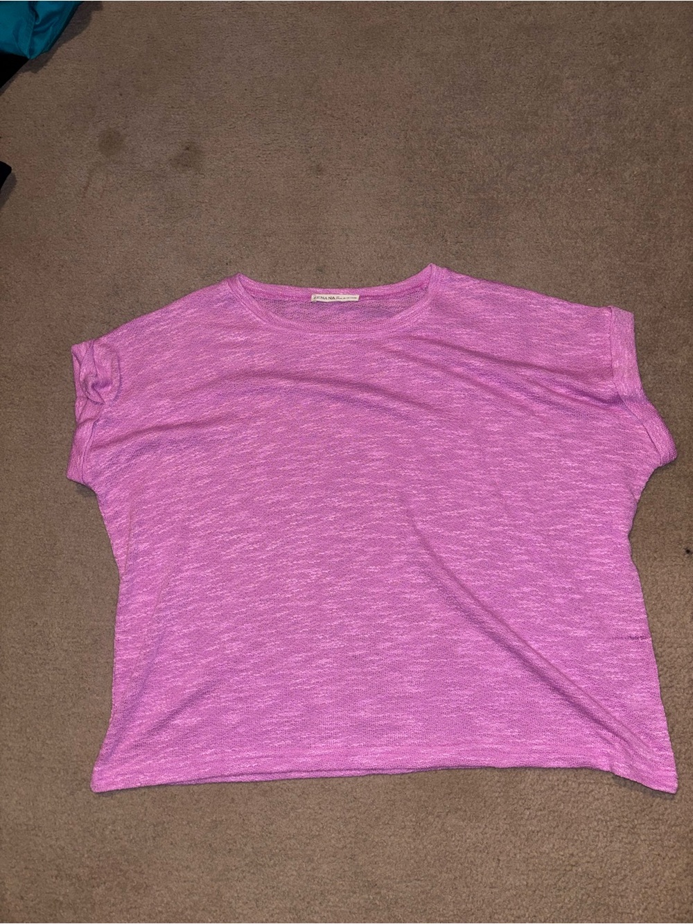 Zenana Outfitters Heathered Pink Short-Sleeve Tee